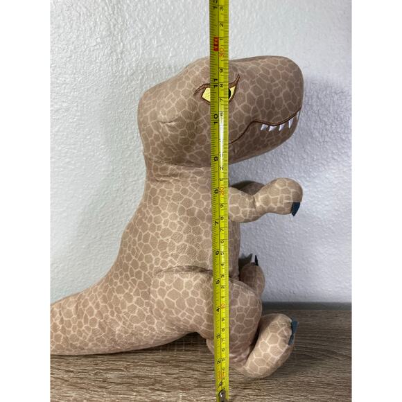 Jurassic World T-Rex Dinosaur Plush Toy Universal Studios Brown Stuffed Animal - Picture 5 of 10